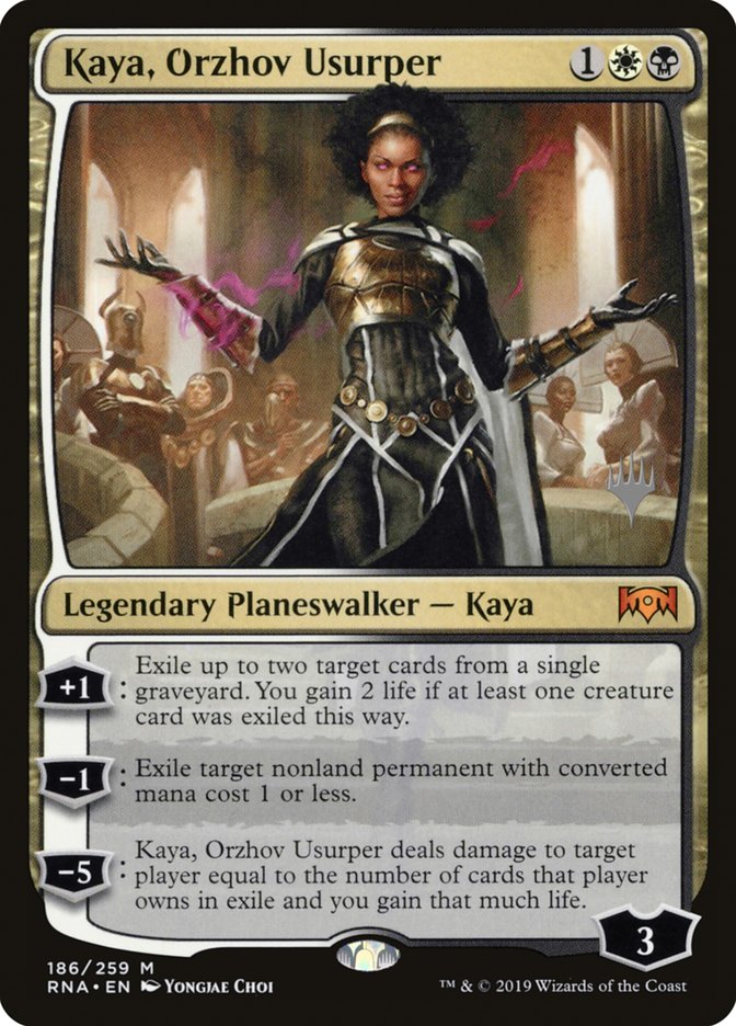 Kaya, Orzhov Usurper (Promo Pack) [Ravnica Allegiance Promos] | GrognardGamesBatavia