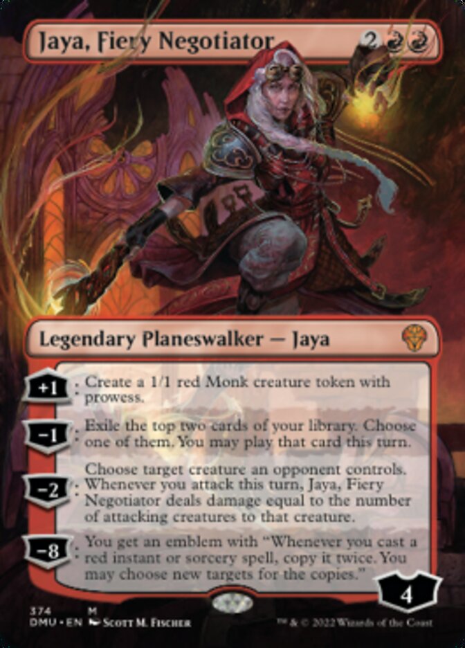 Jaya, Fiery Negotiator (Borderless) [Dominaria United] | GrognardGamesBatavia