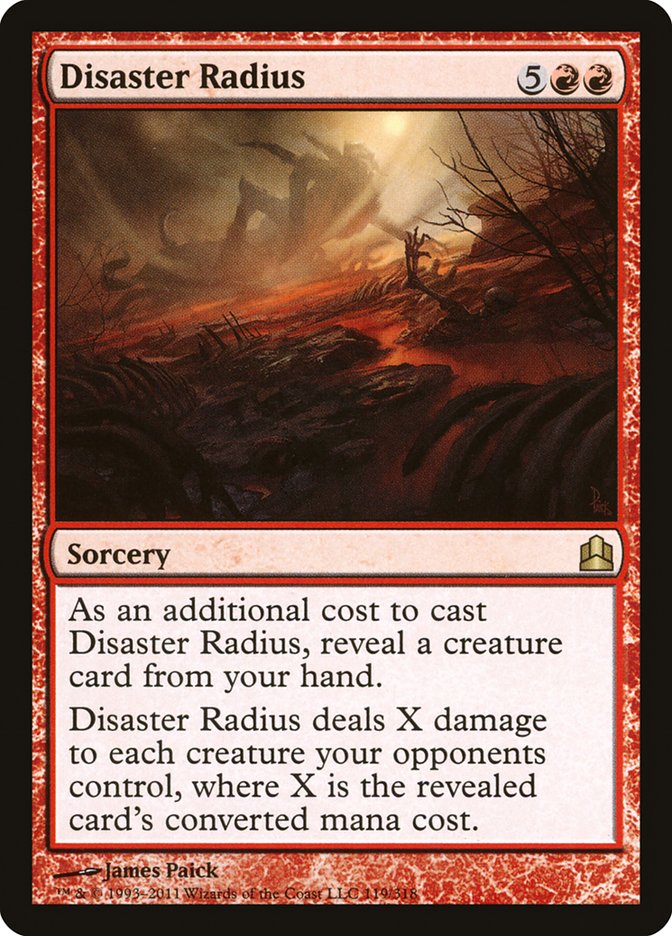 Disaster Radius [Commander 2011] | GrognardGamesBatavia