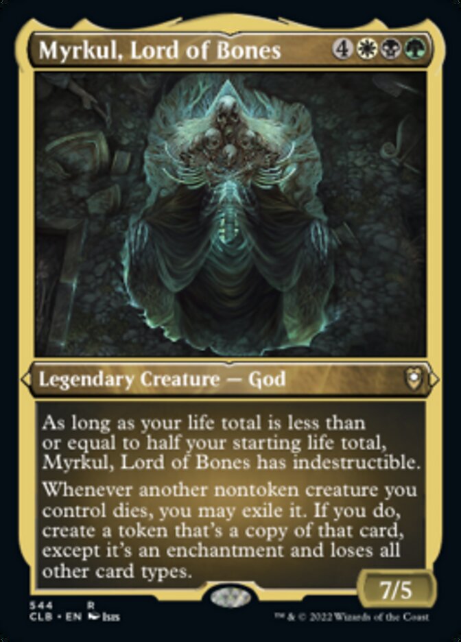Myrkul, Lord of Bones (Foil Etched) [Commander Legends: Battle for Baldur's Gate] | GrognardGamesBatavia