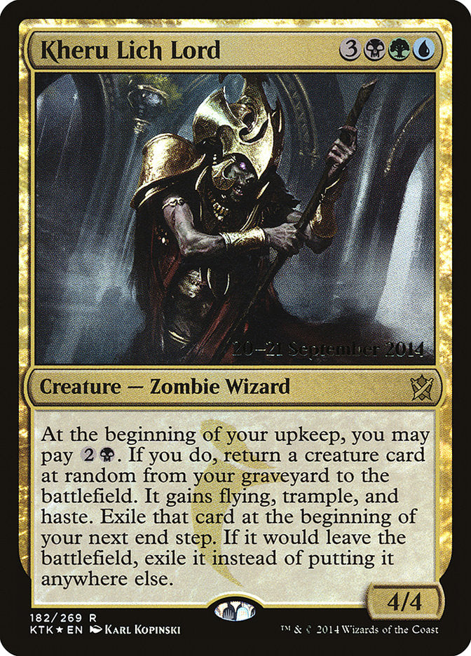 Kheru Lich Lord [Khans of Tarkir Prerelease Promos] | GrognardGamesBatavia