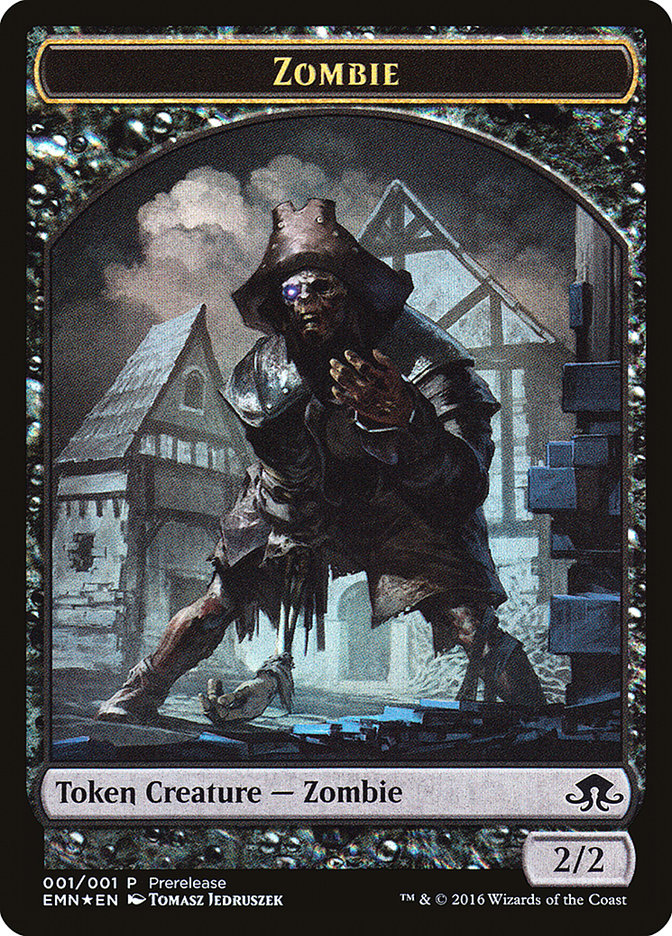 Zombie // Zombie Double-Sided Token [Eldritch Moon Prerelease Promos] | GrognardGamesBatavia