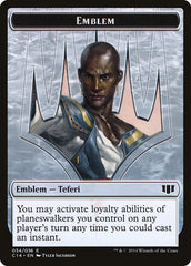 Teferi, Temporal Archmage Emblem // Zombie (011/036) Double-Sided Token [Commander 2014 Tokens] | GrognardGamesBatavia