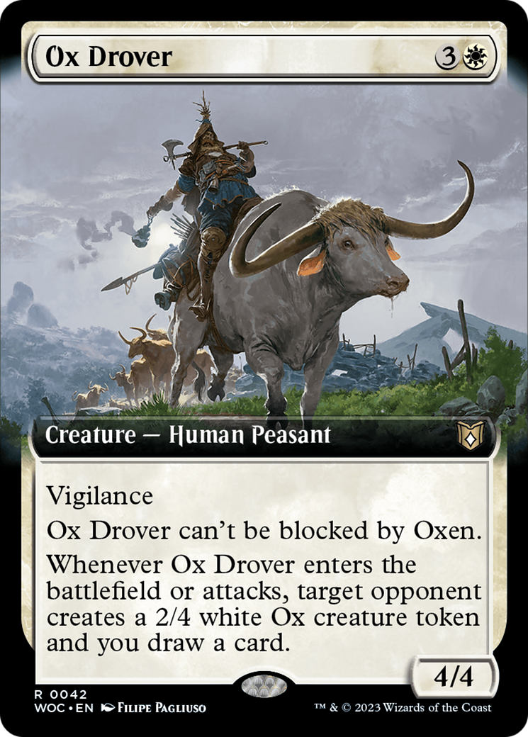 Ox Drover (Extended Art) [Wilds of Eldraine Commander] | GrognardGamesBatavia