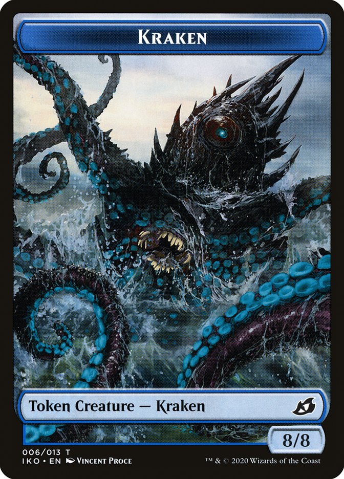 Kraken Token [Ikoria: Lair of Behemoths Tokens] | GrognardGamesBatavia