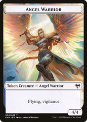 Human Warrior // Angel Warrior Double-Sided Token [Kaldheim Tokens] | GrognardGamesBatavia