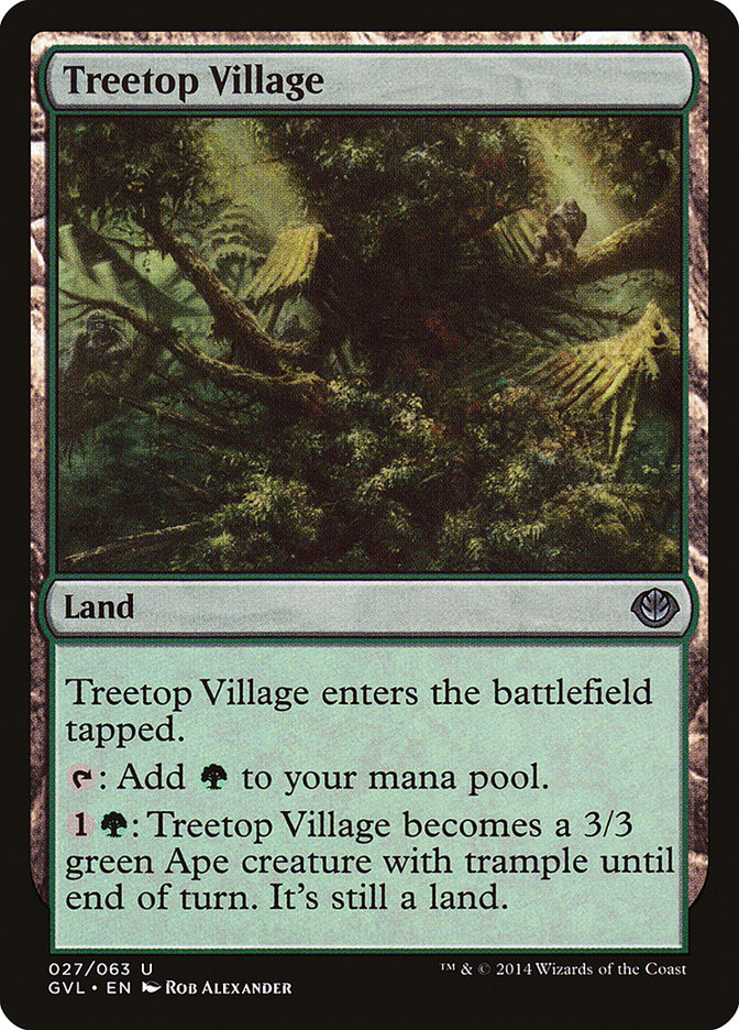 Treetop Village (Garruk vs. Liliana) [Duel Decks Anthology] | GrognardGamesBatavia