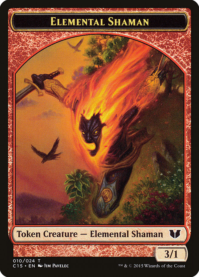 Elemental Shaman // Shapeshifter Double-Sided Token [Commander 2015 Tokens] | GrognardGamesBatavia