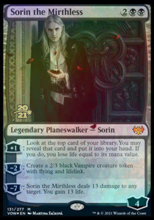 Sorin the Mirthless [Innistrad: Crimson Vow Prerelease Promos] | GrognardGamesBatavia