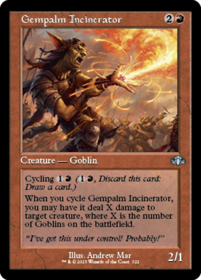 Gempalm Incinerator (Retro) [Dominaria Remastered] | GrognardGamesBatavia