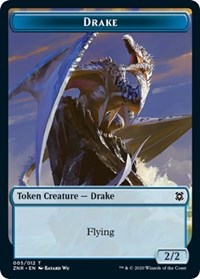 Drake // Hydra Double-Sided Token [Zendikar Rising Tokens] | GrognardGamesBatavia