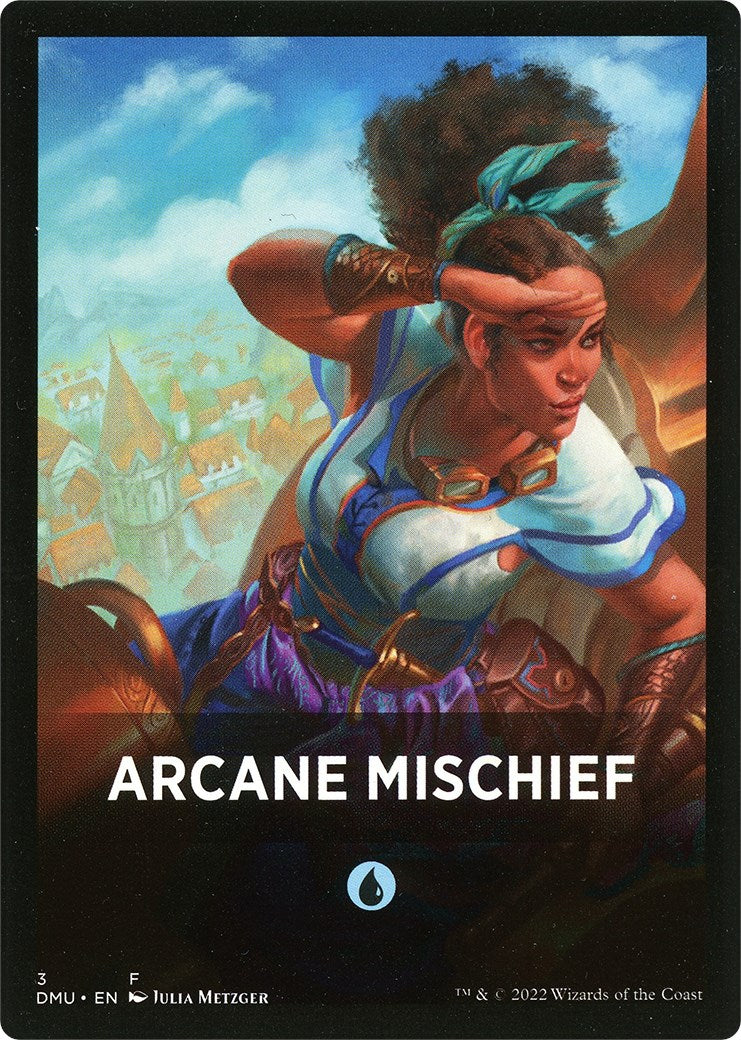 Arcane Mischief Theme Card [Dominaria United Tokens] | GrognardGamesBatavia