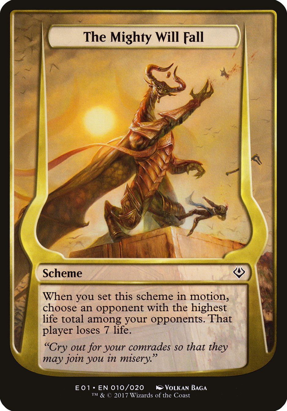 The Mighty Will Fall (Schemes) [Archenemy: Nicol Bolas Schemes] | GrognardGamesBatavia