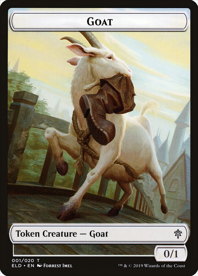 Goat Token [Throne of Eldraine Tokens] | GrognardGamesBatavia