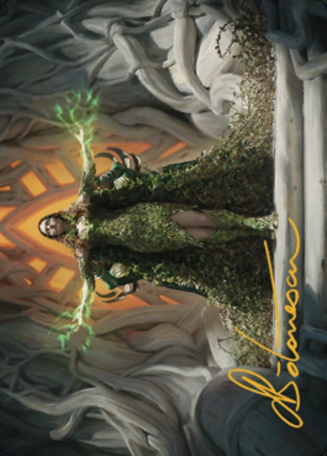 Titania, Voice of Gaea Art Card (Gold-Stamped Signature) [The Brothers' War Art Series] | GrognardGamesBatavia