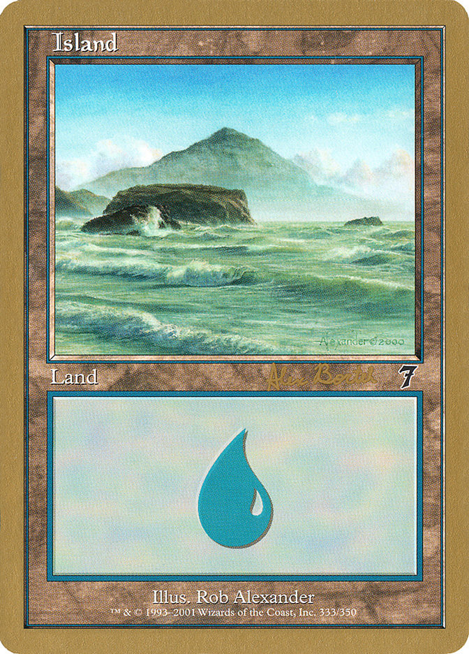 Island (ab333) (Alex Borteh) [World Championship Decks 2001] | GrognardGamesBatavia