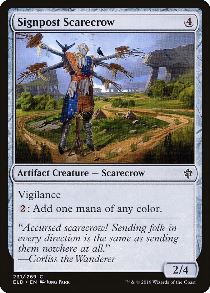 Signpost Scarecrow [Throne of Eldraine] | GrognardGamesBatavia