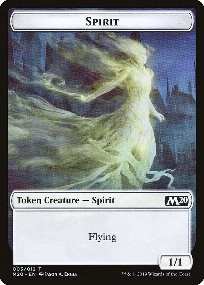 Spirit Token [Core Set 2020 Tokens] | GrognardGamesBatavia