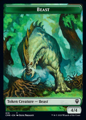 Beast (18) // Beast (19) Double-Sided Token [Commander Legends Tokens] | GrognardGamesBatavia