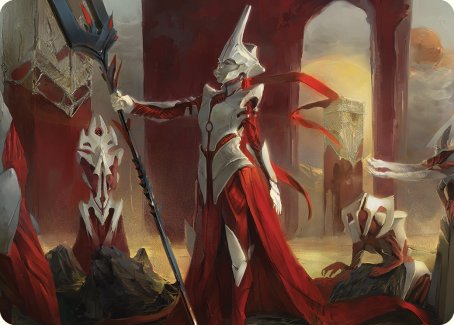 Porcelain Zealot Art Card [Phyrexia: All Will Be One Art Series] | GrognardGamesBatavia