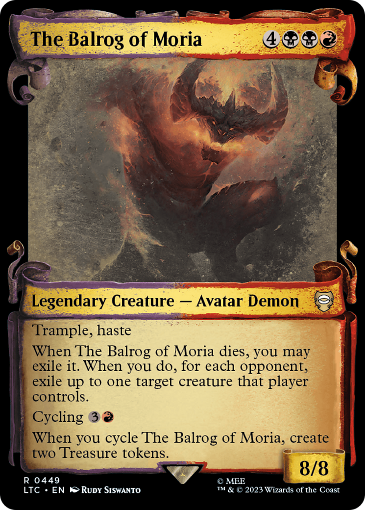 The Balrog of Moria [The Lord of the Rings: Tales of Middle-Earth Commander Showcase Scrolls] | GrognardGamesBatavia