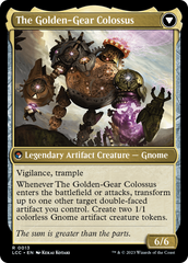 Tetzin, Gnome Champion // The Golden-Gear Colossus [The Lost Caverns of Ixalan Commander] | GrognardGamesBatavia