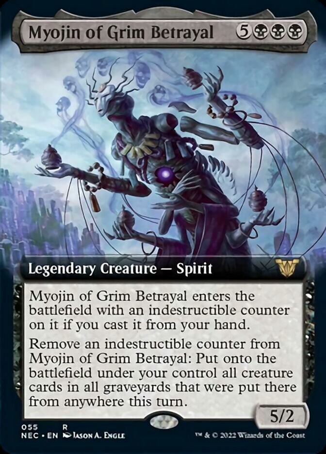 Myojin of Grim Betrayal (Extended Art) [Kamigawa: Neon Dynasty Commander] | GrognardGamesBatavia