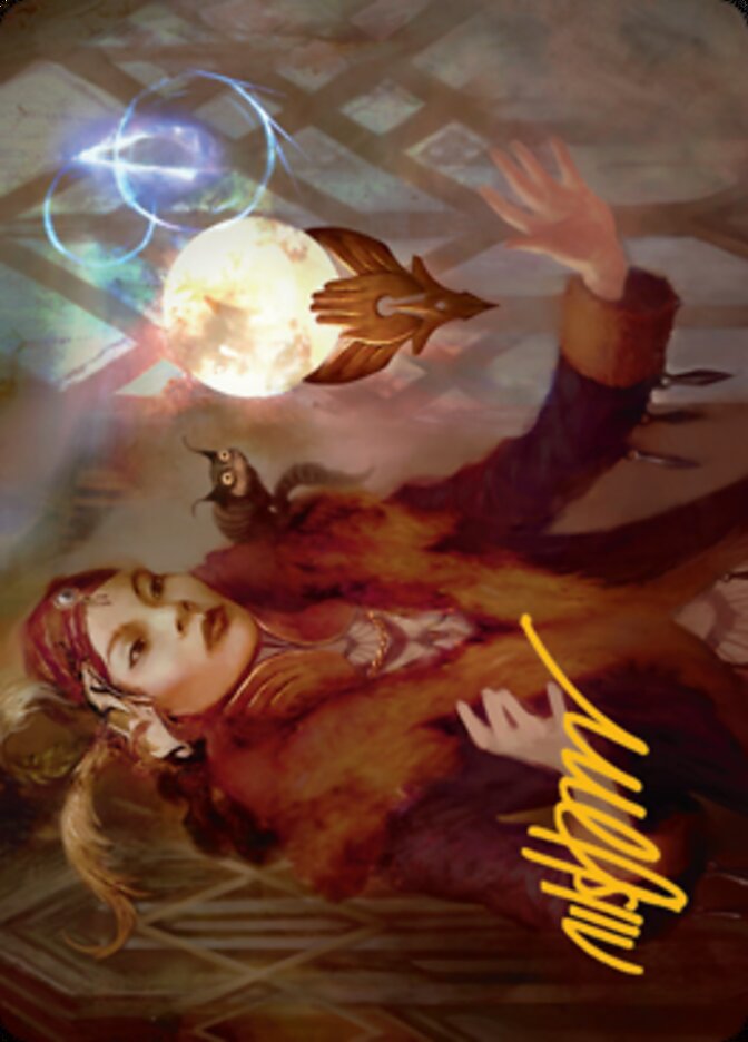 Misfortune Teller Art Card (Gold-Stamped Signature) [Streets of New Capenna Art Series] | GrognardGamesBatavia