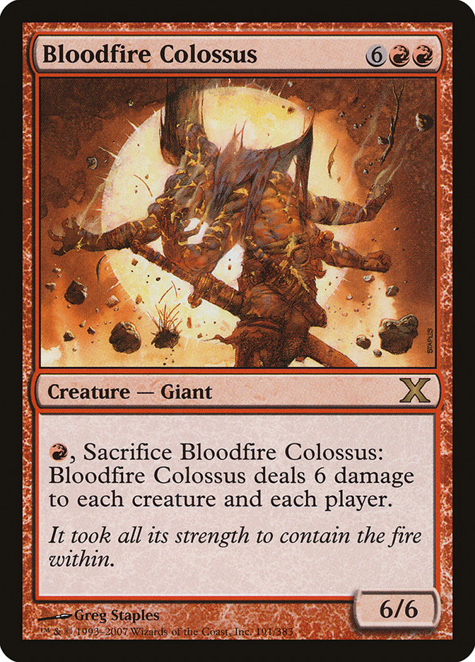 Bloodfire Colossus [Tenth Edition] | GrognardGamesBatavia