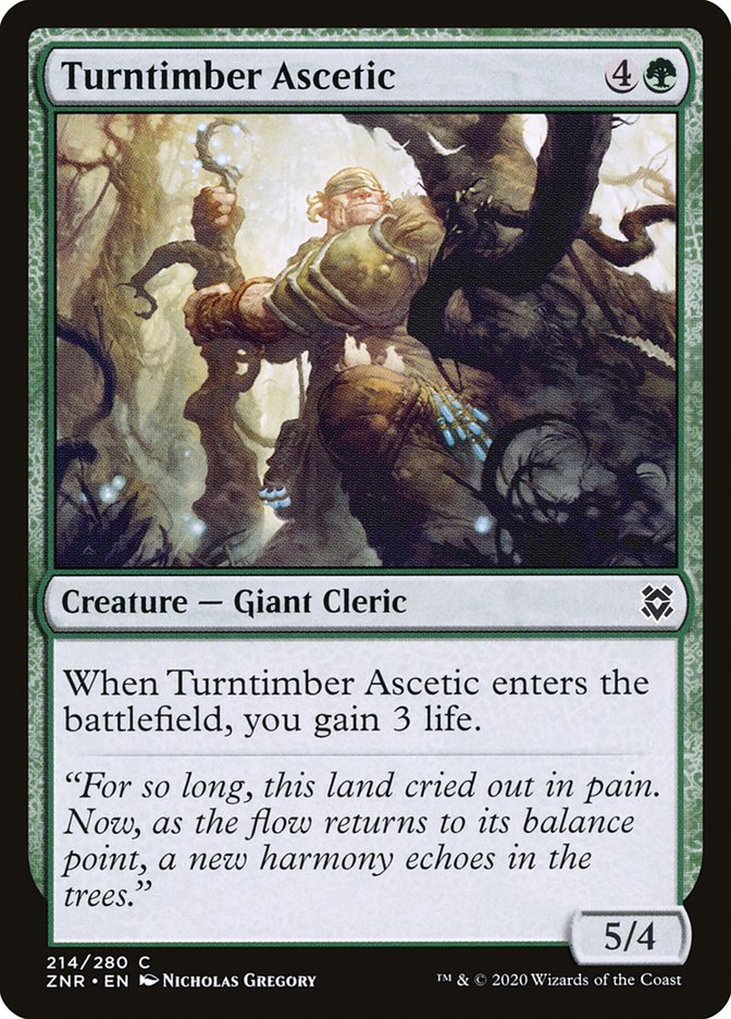 Turntimber Ascetic [Zendikar Rising] | GrognardGamesBatavia