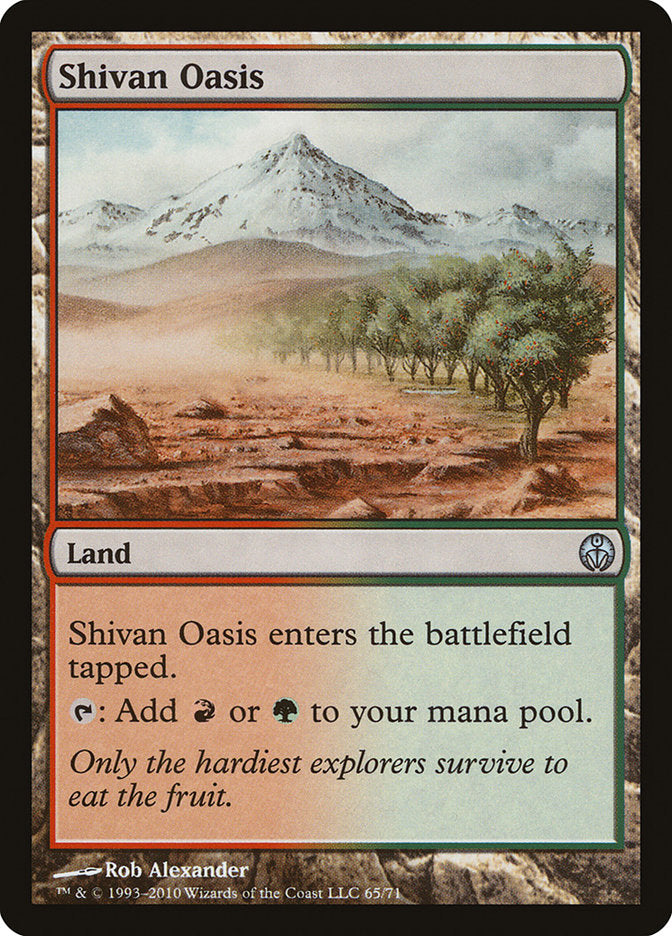 Shivan Oasis [Duel Decks: Phyrexia vs. the Coalition] | GrognardGamesBatavia