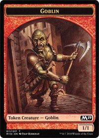 Goblin // Thopter Double-Sided Token (Game Night) [Core Set 2019 Tokens] | GrognardGamesBatavia