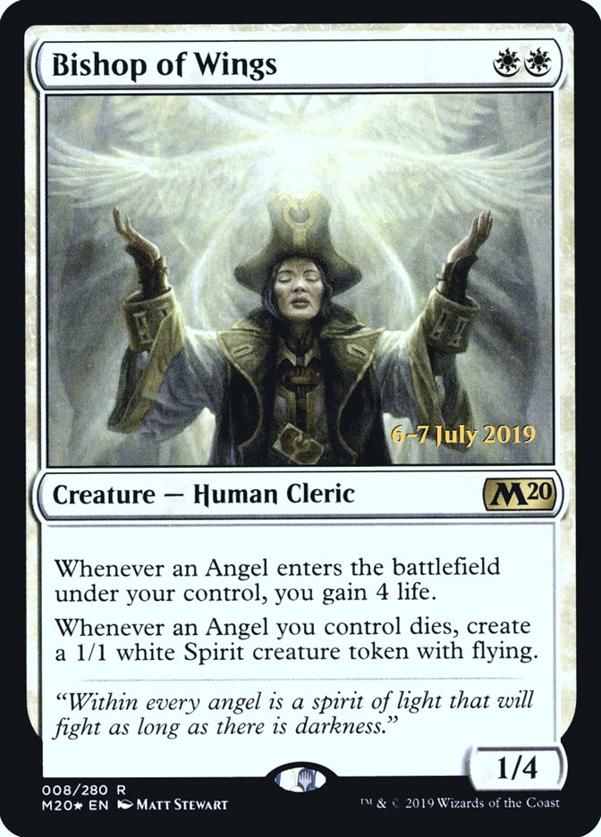 Bishop of Wings [Core Set 2020 Prerelease Promos] | GrognardGamesBatavia