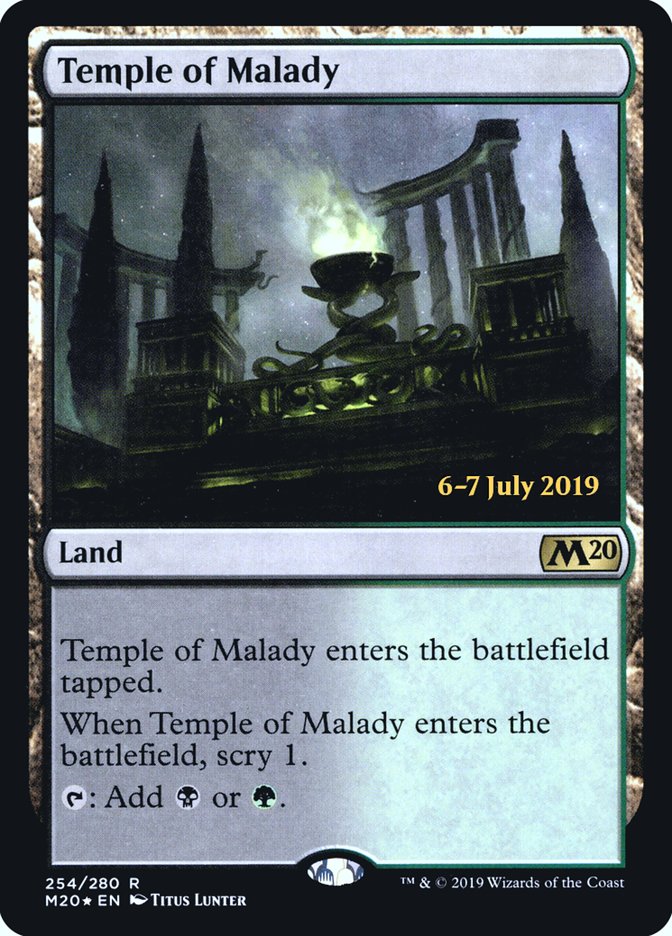 Temple of Malady [Core Set 2020 Prerelease Promos] | GrognardGamesBatavia