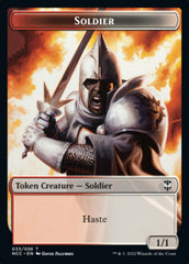 Soldier (33) // Devil Double-Sided Token [Streets of New Capenna Commander Tokens] | GrognardGamesBatavia