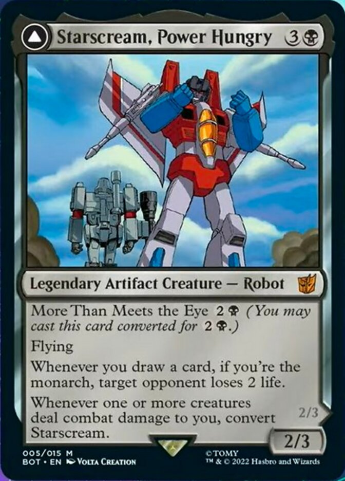 Starscream, Power Hungry // Starscream, Seeker Leader [Universes Beyond: Transformers] | GrognardGamesBatavia