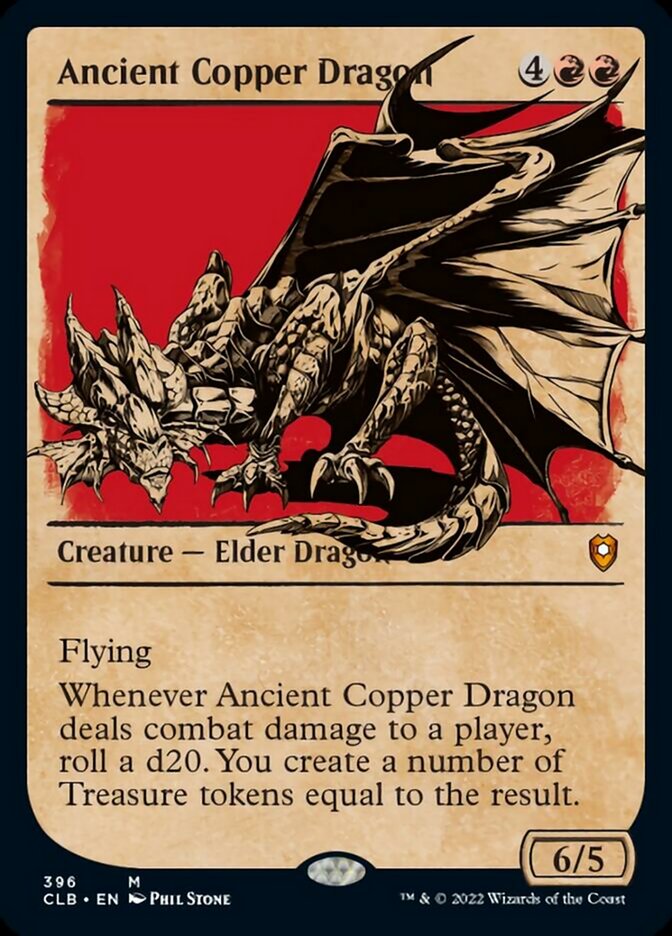 Ancient Copper Dragon (Showcase) [Commander Legends: Battle for Baldur's Gate] | GrognardGamesBatavia