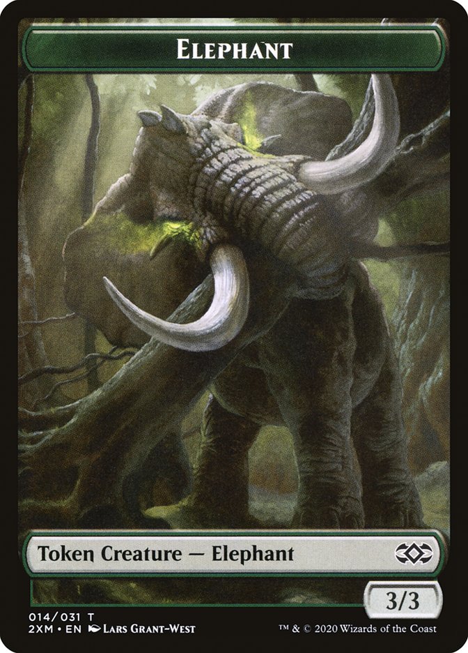 Elephant Token [Double Masters Tokens] | GrognardGamesBatavia