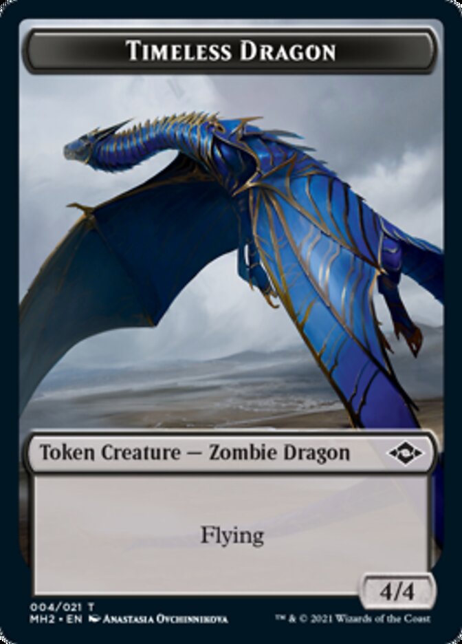 Timeless Dragon Token [Modern Horizons 2 Tokens] | GrognardGamesBatavia