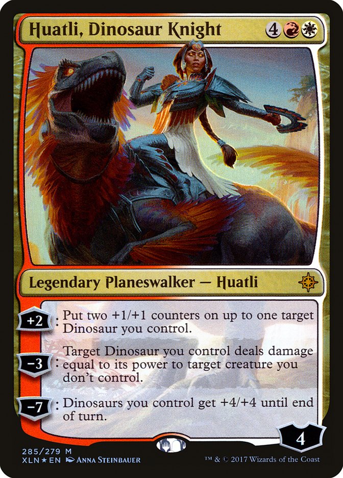 Huatli, Dinosaur Knight [Ixalan] | GrognardGamesBatavia