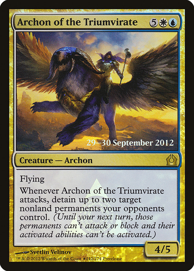 Archon of the Triumvirate [Return to Ravnica Prerelease Promos] | GrognardGamesBatavia