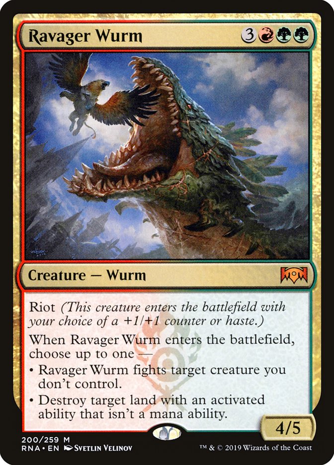 Ravager Wurm [Ravnica Allegiance] | GrognardGamesBatavia