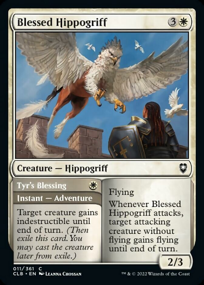 Blessed Hippogriff // Tyr's Blessing [Commander Legends: Battle for Baldur's Gate] | GrognardGamesBatavia