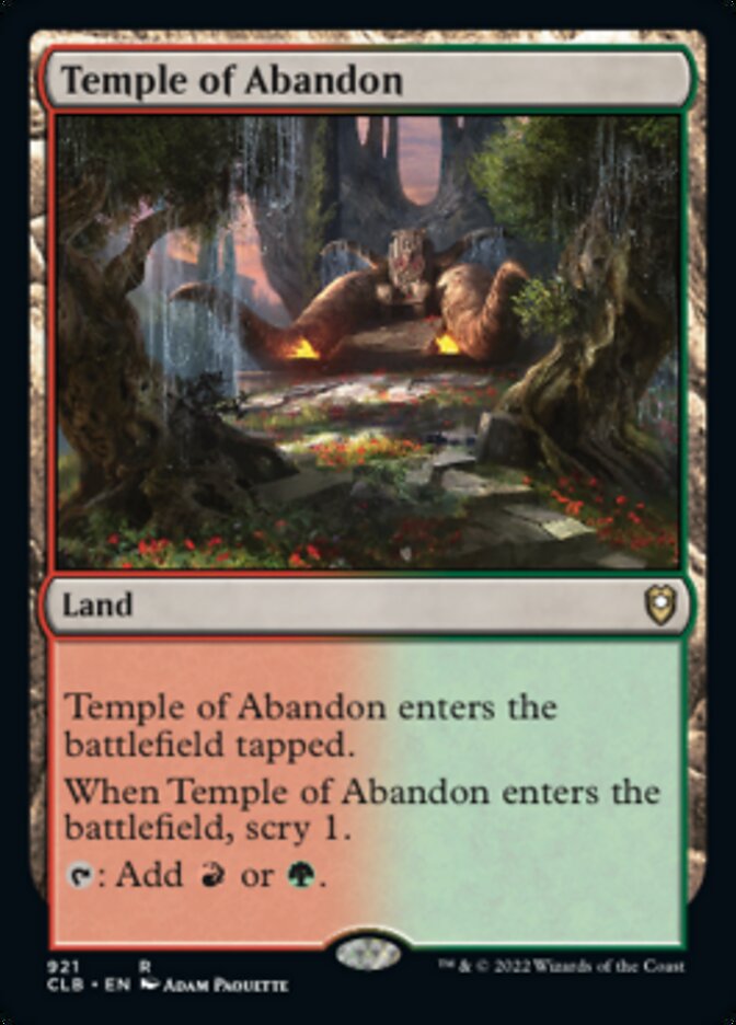 Temple of Abandon [Commander Legends: Battle for Baldur's Gate] | GrognardGamesBatavia