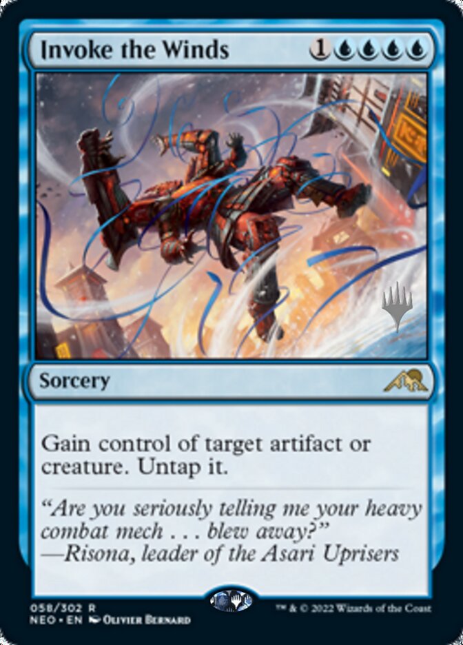 Invoke the Winds (Promo Pack) [Kamigawa: Neon Dynasty Promos] | GrognardGamesBatavia