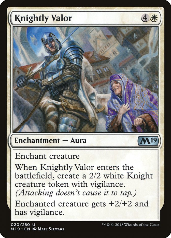 Knightly Valor [Core Set 2019] | GrognardGamesBatavia