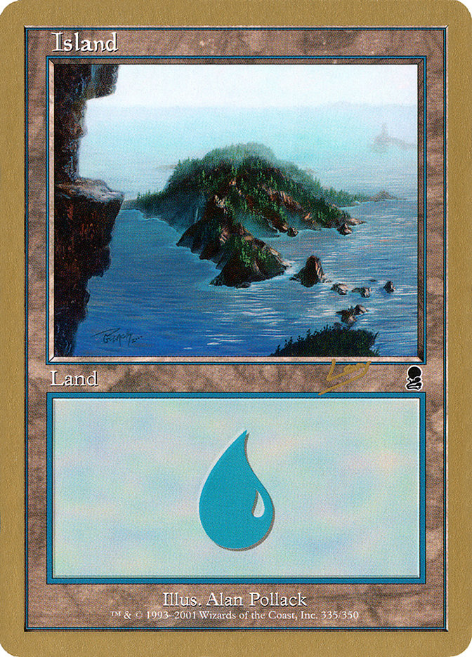 Island (rl335) (Raphael Levy) [World Championship Decks 2002] | GrognardGamesBatavia