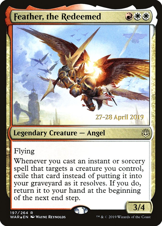 Feather, the Redeemed [War of the Spark Prerelease Promos] | GrognardGamesBatavia