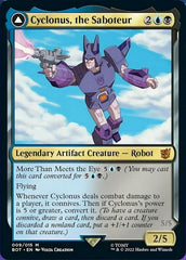 Cyclonus, the Saboteur // Cyclonus, Cybertronian Fighter [Universes Beyond: Transformers] | GrognardGamesBatavia