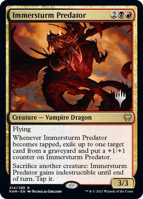 Immersturm Predator (Promo Pack) [Kaldheim Promos] | GrognardGamesBatavia